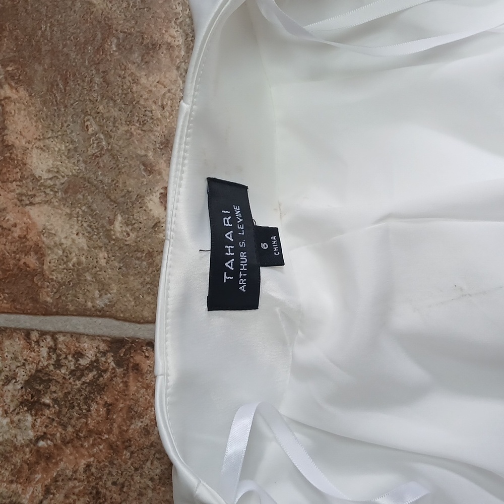 NWT Tahari Arthur Levine pearl White cropped jacket size 6 - Picture 5 of 7